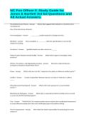 NC Fire Officer II -Study Guide for Jones & Bartlett 3rd Ed Questions and All Actual Answers&period;