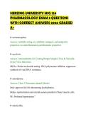HERZING UNIVERSITY NSG 124&NewLine;PHARMACOLOGY EXAM 3 QUESTIONS&NewLine;WITH CORRECT ANSWERS 2026 GRADED&NewLine;A&plus;