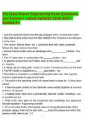 5th Class Power Engineering Exam Questions and Answers- Latest Updated 2026-2027- Graded A&plus;