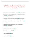 WGU HESI Nutrition D440 Study Guides Questions and Correct Answers &lpar;Verified Answers&rpar; Graded A&plus; &vert; New Update 2026&sol;27