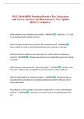 WGU D440 HESI Nutrition Practice Test 1 Questions and Correct Answers &lpar;Verified Answers&rpar; &vert; New Update 2026&sol;27 &vert; Graded A&plus;