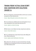 TRAUMA FISDAP ACTUAL EXAM SCRIPT&NewLine;2026 QUESTIONS WITH SOLUTIONS&NewLine;GRADED A&plus;