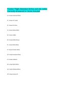 Frontier Flight Attendant Airline and city codes Correctly Answered A&plus; Score Assured