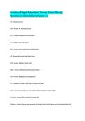 Frontier Flight Attendant Terms Exam Study Questions & Solutions Rated A&plus;