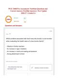 WGU D440 Pre-Assessment&colon; Nutrition Questions and Correct Answers &lpar;Verified Answers&rpar; &vert; New Update 2026&sol;27 &vert; Graded A&plus;