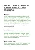 TURF PEST CONTROL 3B KANSAS STUDY&NewLine;GUIDE 2026 VERIFIED Q&A MASTER&NewLine;SOLUTION PACK