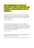 HESI FUNDAMENTALS V2 EXAM 2026&NewLine;ACTUAL TEST COMPLETE QUESTIONS AND&NewLine;VERIFIED ANSWERS LATEST UPDATE&NewLine;GRADED A&plus;