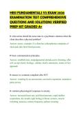 HESI FUNDAMENTALS V2 EXAM 2026&NewLine;FINAL PAPER FULL QUESTIONS AND&NewLine;CORRECT ANSWERS CERTIFIED STUDY&NewLine;GUIDE GRADED A&plus;