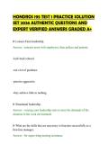 HONDROS 195 TEST 1 PRACTICE SOLUTION&NewLine;SET 2026 AUTHENTIC QUESTIONS AND&NewLine;EXPERT VERIFIED ANSWERS GRADED A&plus;