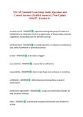NCCAP National Exam Study Guide Questions and Correct Answers &lpar;Verified Answers&rpar; &vert; New Update 2026&sol;27 &vert; Graded A&plus;