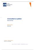 Samenvatting Criminaliteit en Politiek &vert; VUB &vert; 2025&sol;2026