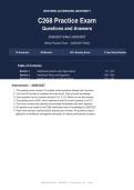 WGU C268 Practice Exam Questions and Answers Actual Exam 2026&sol;2027 &vert; Complete Exam-Style Questions &vert; 100&percnt; Verified &ndash; Detailed Rationales &ndash; Pass Guaranteed &ndash; A&plus; Graded&NewLine;&NewLine;