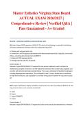 Master Esthetics Virginia State Board ACTUAL EXAM 2026&sol;2027 &vert; Comprehensive Review &vert; Verified Q&A &vert; Pass Guaranteed - A&plus; Graded