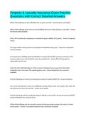 Property & casualty Insurance Exam Practice Questions with Correct Detailed Answers