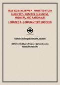 TEAS 2024 EXAM PREP &vert; UPDATED STUDY GUIDE WITH PRACTICE QUESTIONS&comma; ANSWERS&comma; AND RATIONALES