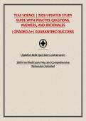 TEAS SCIENCE &vert; 2026 UPDATED STUDY GUIDE WITH PRACTICE QUESTIONS&comma; ANSWERS&comma; AND RATIONALES