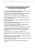 WI NHA EXAM EXTRAS NEW UPDATE WITH COMPLETE SOLUTIONS 100&percnt; VERIFIED 2026-2027&excl;&excl;