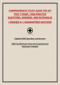 COMPREHENSIVE STUDY GUIDE FOR ATI TEAS 7 EXAM &vert; 2026 PRACTICE QUESTIONS&comma; ANSWERS&comma; AND RATIONALES