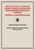 2026 ATI TEAS SECRETS &ndash; SCIENCE A&P PORTION &vert; UPDATED STUDY GUIDE WITH PRACTICE QUESTIONS&comma; ANSWERS&comma; AND RATIONALES