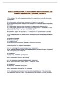 NUR631-ADVANCED HEALTH ASSESSMENT TEST 1 QUESTIONS AND CORRECT ANSWERS 100&percnt; VERIFIED 2026-2027&excl;&excl;