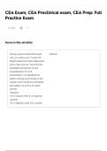 CEA Preclinical Exam Prep Guide &vert; Full Practice Exam with High-Yield Questions & Answers &lpar;Medical Students&rpar;