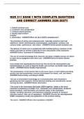 NUR 311 EXAM 1 WITH COMPLETE QUESTIONS AND CORRECT ANSWERS 2026-2027&excl;&excl;