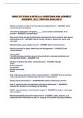 NRSG 257 EXAM 2 WITH ALL QUESTIONS AND CORRECT ANSWERS 100&percnt; VERIFIED 2026-2027&excl;&excl;