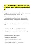 PHYS&lowbar;261&lowbar;HUMAN&lowbar;PHYSIOLOGY&lowbar;MIDTERM&lowbar;SOLUTION&lowbar;SHEET&lowbar;2026&lowbar;ANSWERS&lowbar;GRADED &lpar;2&rpar;