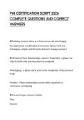 PMI&lowbar;CERTIFICATION&lowbar;SCRIPT&lowbar;2026&lowbar;COMPLETE&lowbar;QUESTIONS&lowbar;AND&lowbar;CORRECT&lowbar;ANSWERS&period;