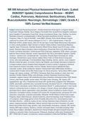 NR509&sol; NR 509 Final Exam &lpar;Latest 2026&sol;2027 Update&rpar; &vert; Complete Exam Questions with Verified Answers and Detailed Rationales &vert; Advanced Physical Assessment  &vert; A&plus; Graded &vert; Chamberlain University