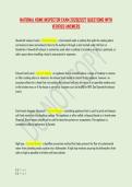 NATIONAL HOME INSPECTOR EXAM 2026&vert;2027 QUESTIONS WITH &NewLine;VERIFIED ANSWERS 