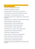MGSC 346 EVALUATION EXAM UPDATED QUESTIONS AND ANSWERS SURE