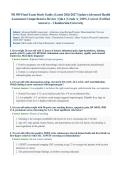 NR509&sol; NR 509 Final Exam Study Guide &lpar;Latest 2026&sol;2027 Update&rpar; &vert; Complete Exam Questions with Verified Answers and Detailed Rationales &vert; Advanced Health Assessment &ndash; HEENT&comma; Cardiac&comma; Respiratory
