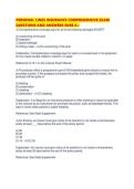 PERSONAL LINES INSURANCE COMPREHENSIVE EXAM QUESTIONS AND ANSWERS SURE