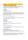 PERSONAL LINES INSURANCE UPDATED EXAM SCRIPT QUESTIONS AND ANSWERS SURE