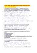 CHESP UPDATED COMPREHENSIVE EXAM QUESTIONS AND ANSWERS SURE