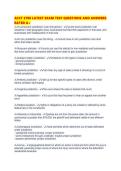 ACCT 2700 LATEST EXAM TEST QUESTIONS AND ANSWERS RATED