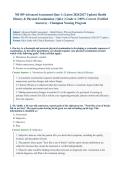 NR509&sol; NR 509 Advanced Assessment Quiz 1 &lpar;Latest 2026&sol;2027 Update&rpar; &vert; Complete Exam Questions with Verified Answers and Detailed Rationales &vert; Health History & Physical Exam &ndash; Interviewing&comma; History Taking A&plus; Graded &vert; Chamberlain University