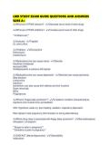 LMR STUDY EXAM GUIDE QUESTIONS AND ANSWERS SURE