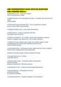 LMR COMPREHENSIVE EXAM UPDATED QUESTIONS AND ANSWERS SURE