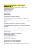 LMR UPDATED EXAM SCRIPT QUESTIONS AND ANSWERS SURE