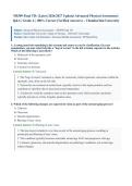 NR509&sol; NR 509 Final TD &lpar;Latest 2026&sol;2027 Update&rpar; &vert; Complete Exam Questions with Verified Answers and Detailed Rationales &vert; Advanced Physical Assessment &ndash; HEENT&comma; Cardiac&comma; Respiratory&comma; Abdominal&comma; Neurological&comma; MSK &vert; Chamberlain University