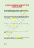 NC FUNERAL LAW EXAM 2026&vert;2027 QUESTIONS WITH VERIFIED &NewLine;ANSWERS&vert; LATEST UPDATE