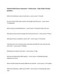 National Health Science Assessment &ndash; Practice Exam &ndash; Study Guide & Practice Questions