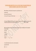 CWB WELDING INSPECTOR LEVEL III STUDY GUIDE EXAM QUESTIONS AND VERIFIED ANSWERS &lpar;2026&sol;2027&rpar; 100&percnt; SUCCESS