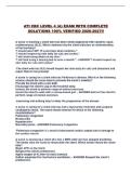 ATI CBC LEVEL 4 &lpar;A&rpar; EXAM WITH COMPLETE SOLUTIONS 100&percnt; VERIFIED 2026-2027&excl;&excl;