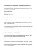 Health Systems &ndash; Exam 1 Quiz &lpar;Quiz 3&rpar; &ndash; Questions & Answers Study Guide