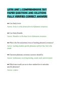 LETRS UNIT 2 COMPREHENSIVE TEST&NewLine;PAPER QUESTIONS AND SOLUTIONS&NewLine;FULLY VERIFIED CORRECT ANSWERS&NewLine;
