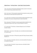 Medical Science &ndash; Final Exam Review &ndash; Study Guide & Practice Questions
