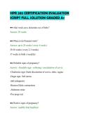 HPR 205 CERTIFICATION EVALUATION&NewLine;SCRIPT FULL SOLUTION GRADED A&plus;